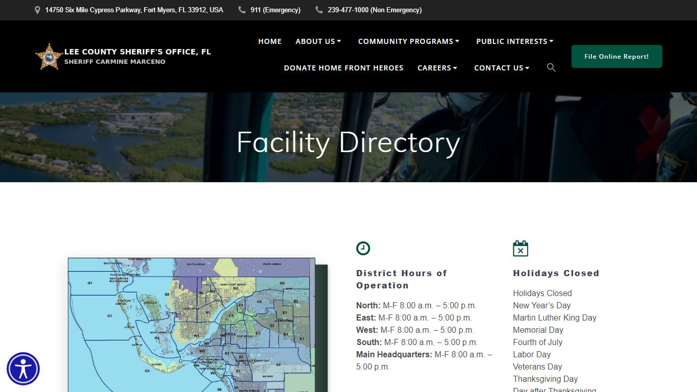 Facility Directory – Lee County Sheriff's Office